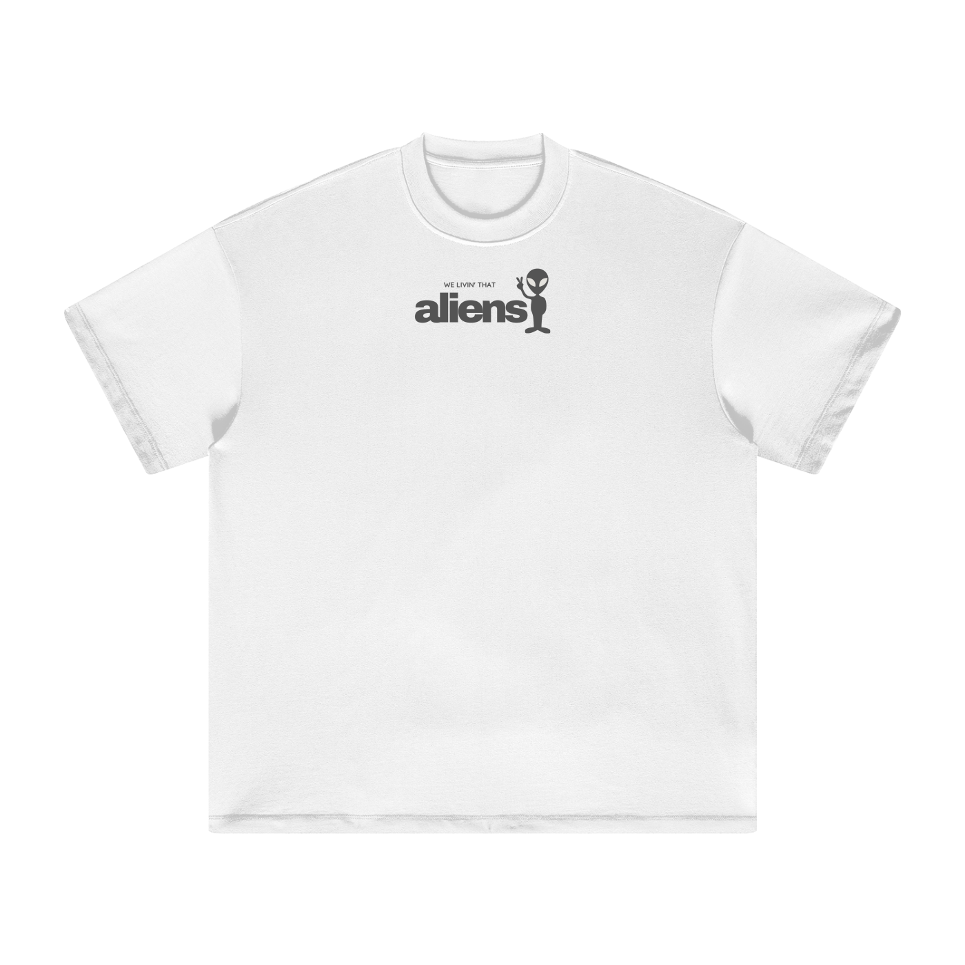 We Livin' That Aliens (Peace) Heavyweight T-Shirt
