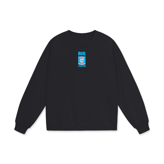 Big Yapper Heavyweight Drop Shoulder Oversized Fleece Sweatshirt