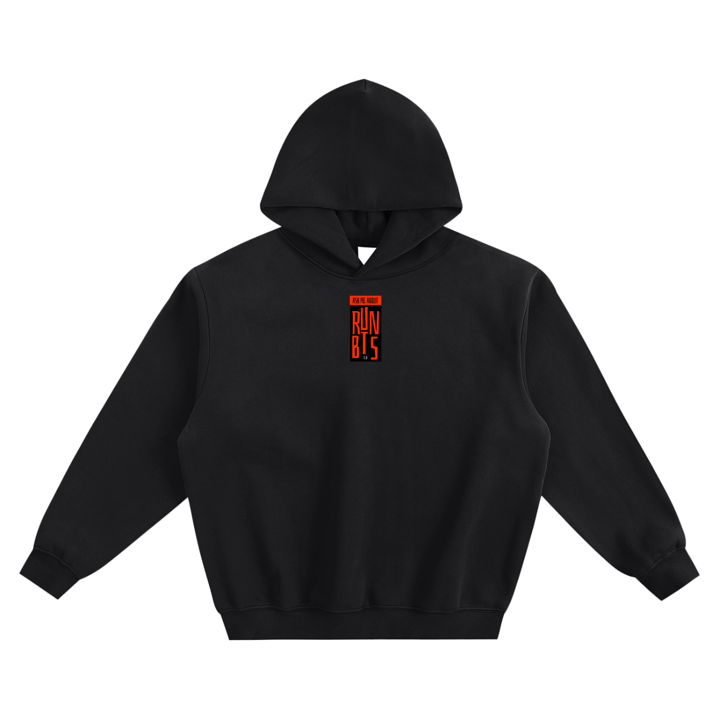 Ask Me About Run BTS 2.0 Fleeced Boxy Hoodie