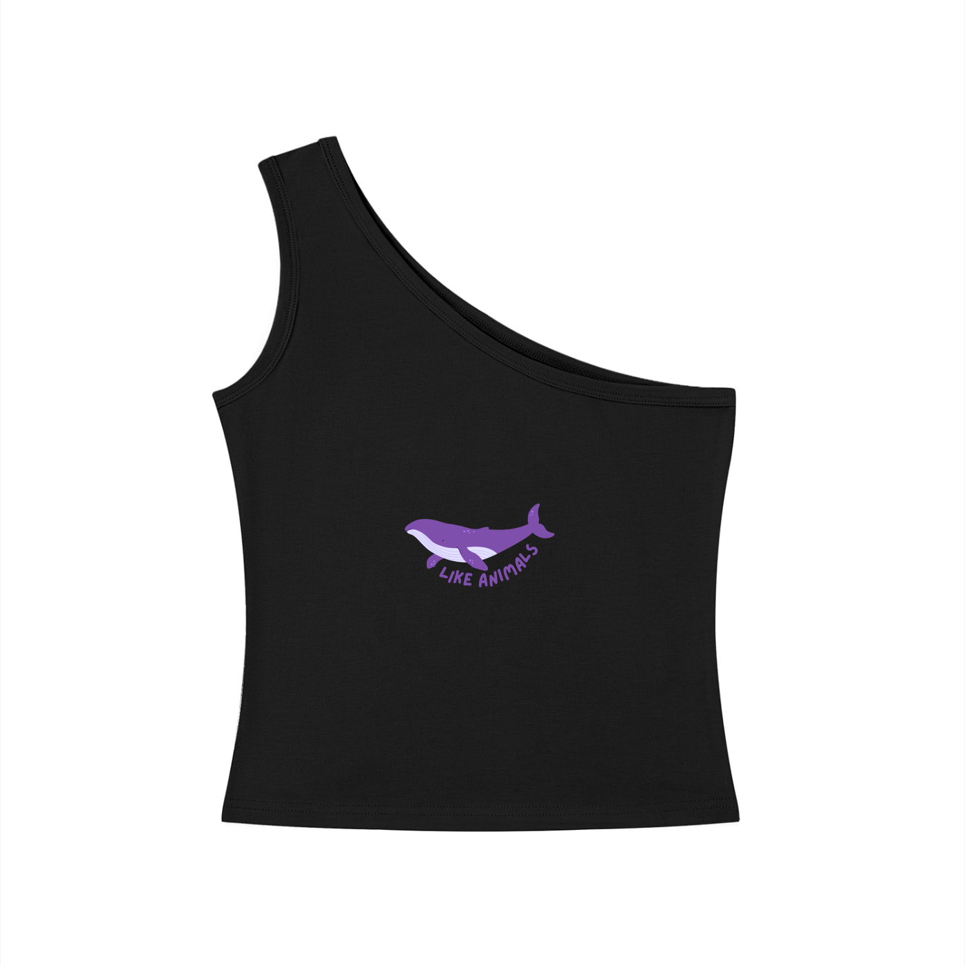 Like Animals BTS Arirang One-Shoulder Crop T Shirt