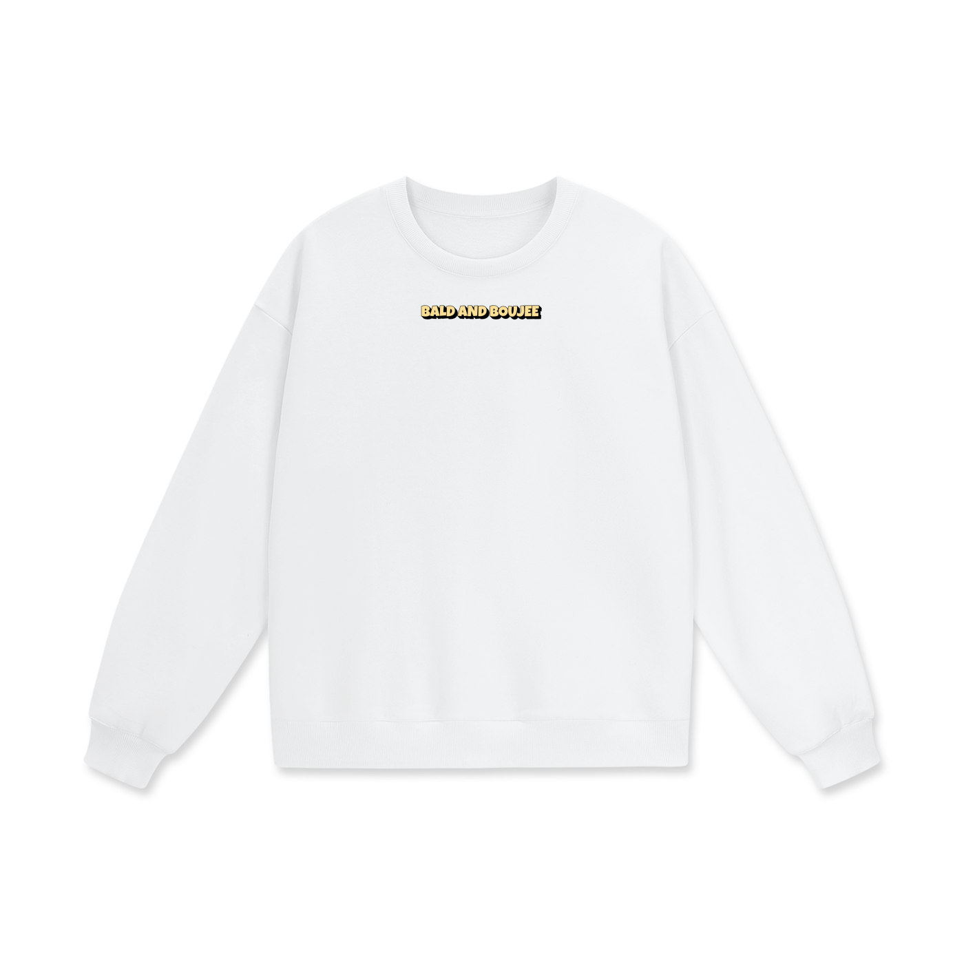 Bald & Boujee Heavyweight Drop Shoulder Oversized Fleece Sweatshirt