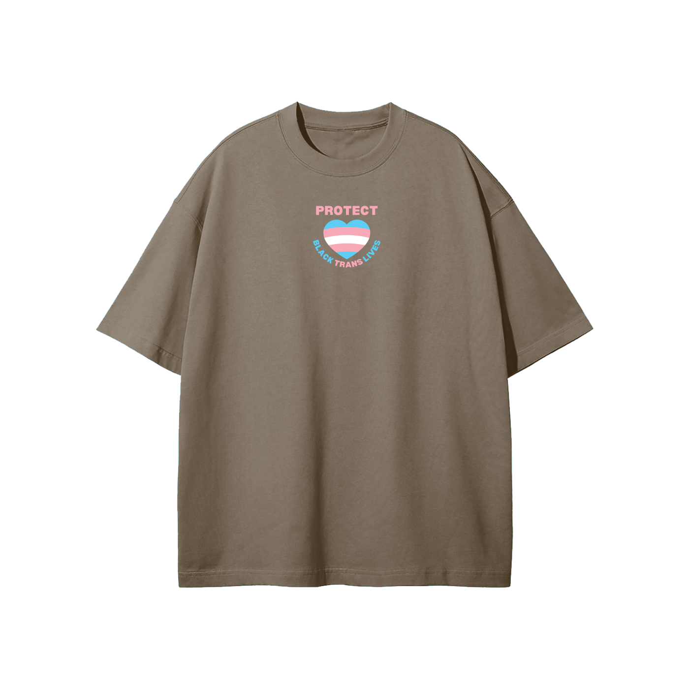 Protect Black Trans Lives Streetwear Heavyweight Loose Fit T-Shirt