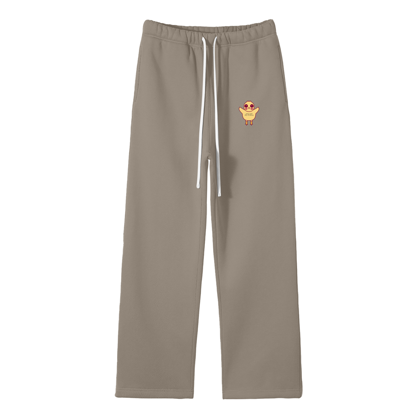 Jimin Got Me Stimmin' (Chick) Streetwear Fleece Straight Leg Pants