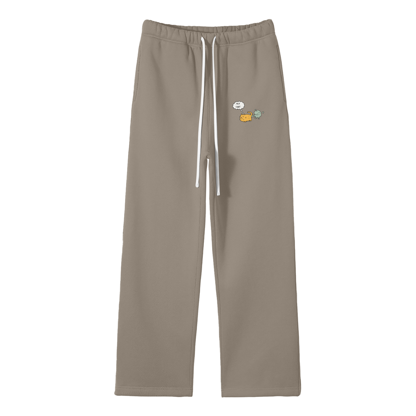 Old Fart Streetwear Fleece Straight Leg Pants