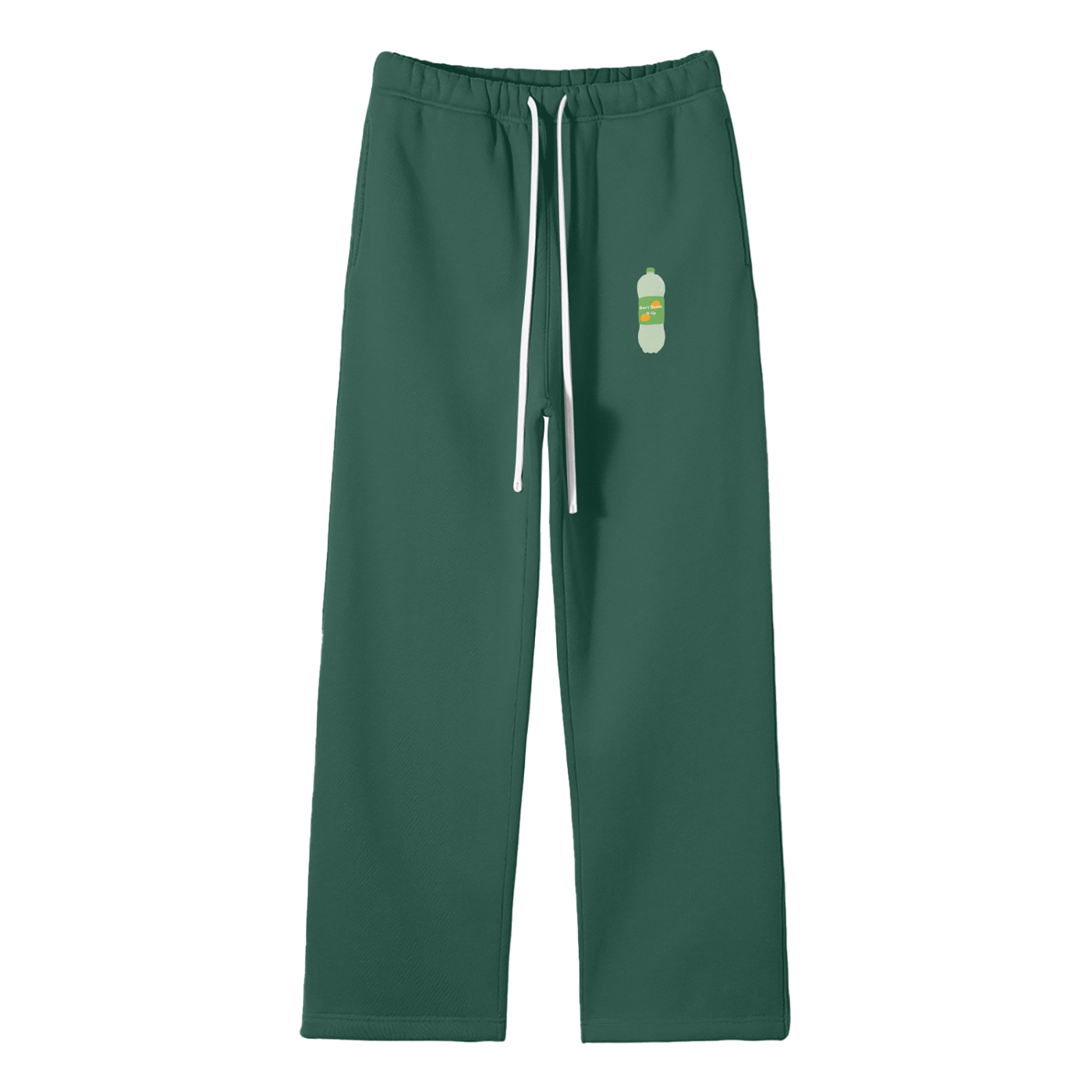 Don't Bottle It Up Streetwear Fleece Straight Leg Pants