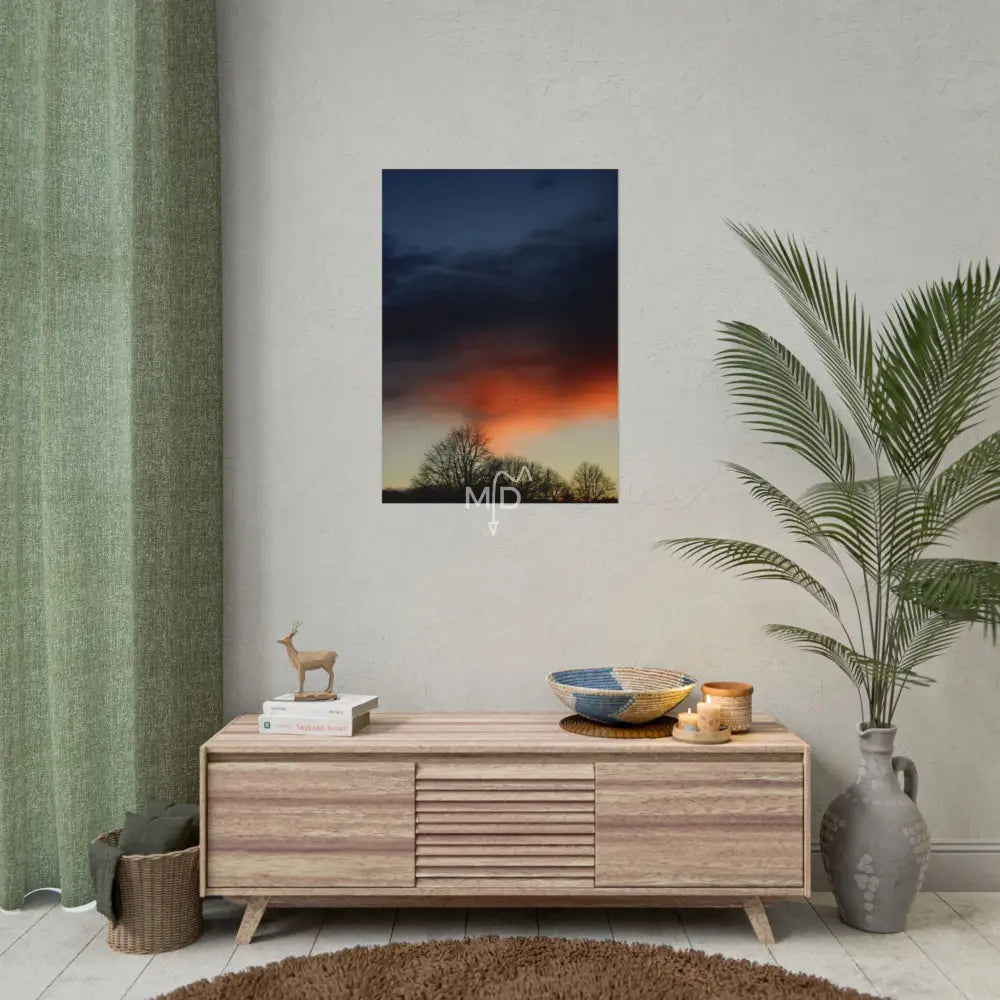 Blue Rage Poster 23.4’’ x 33.1’’ (Vertical) / Matte Poster