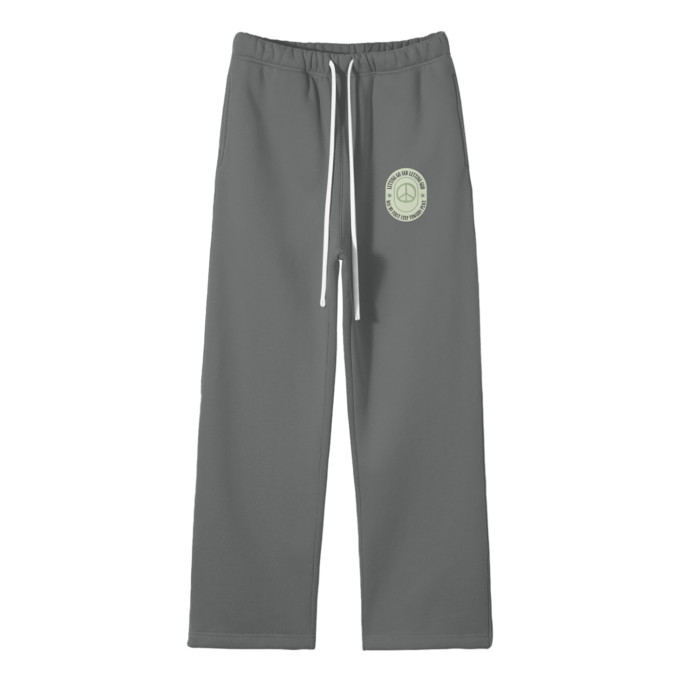 Letting Go & Letting God Streetwear Fleece Straight Leg Pants
