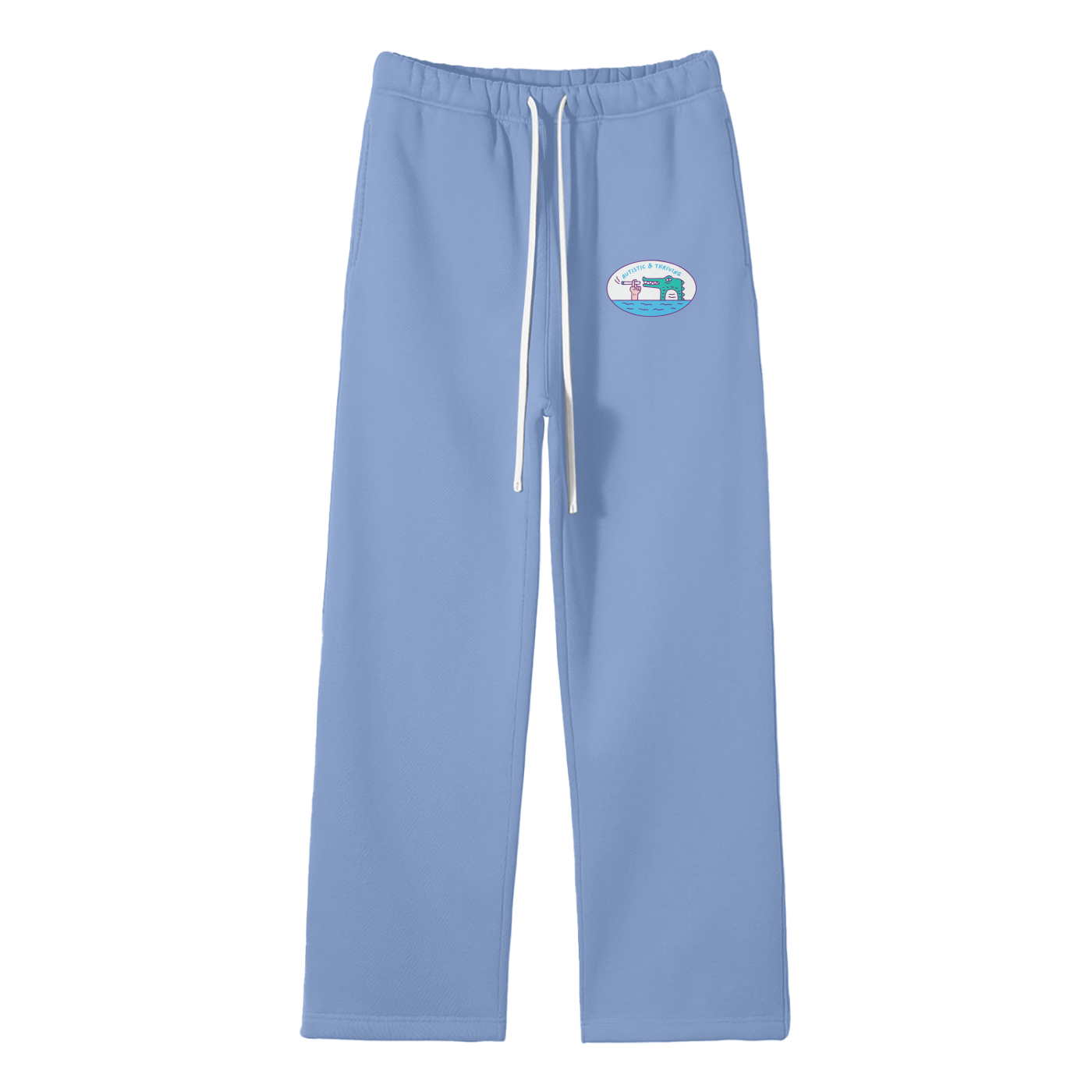 Autistic & Thriving Streetwear Fleece Straight Leg Pants