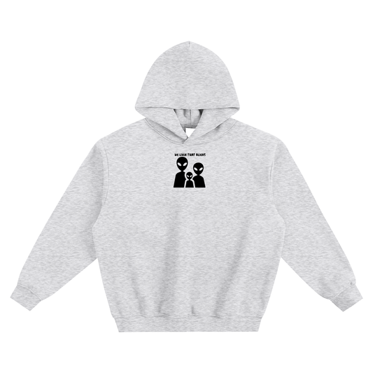 We Livin That Aliens (Trio) Fleeced Boxy Hoodie