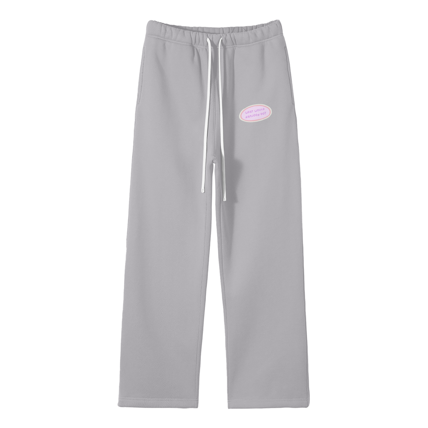 What Would Namjoon Do Streetwear Fleece Straight Leg Pants