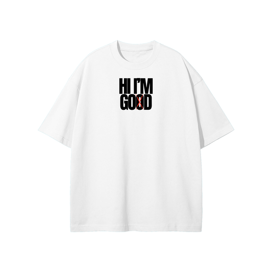 Hi I'm God Streetwear Heavyweight Loose Fit T-Shirt