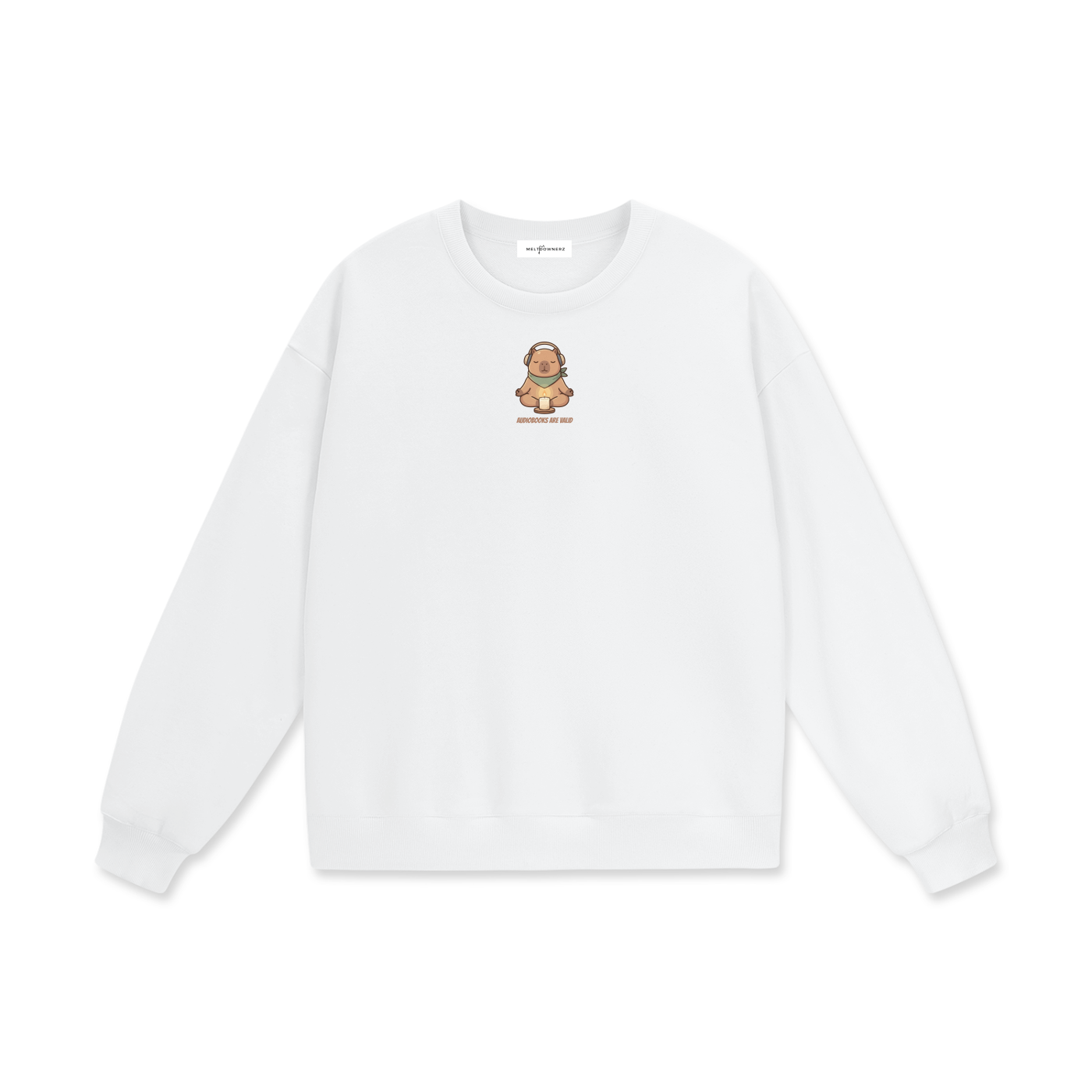 Audiobooks Are Valid Heavyweight Drop Shoulder Sweatshirt
