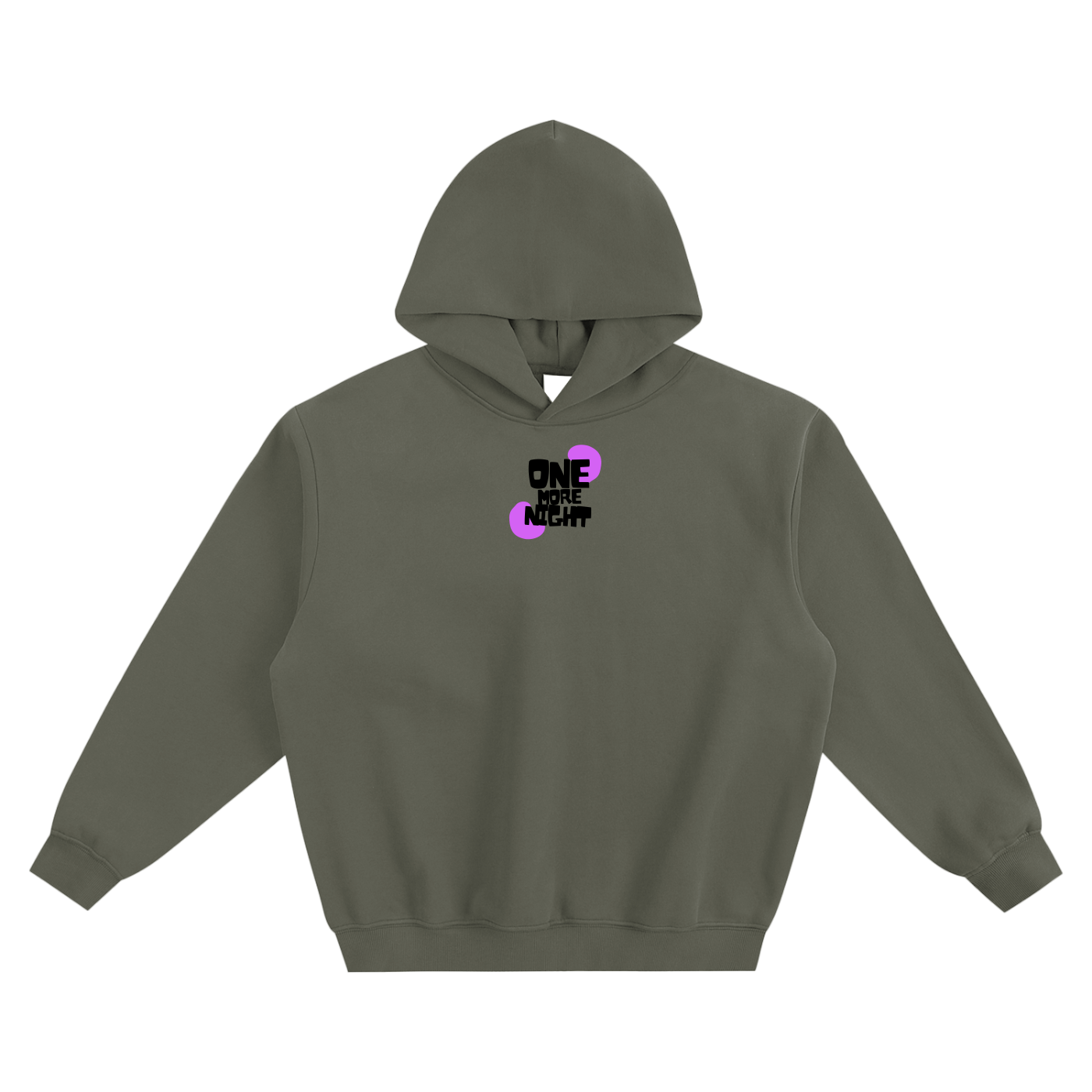 One More Night BTS Fleeced Boxy Hoodie