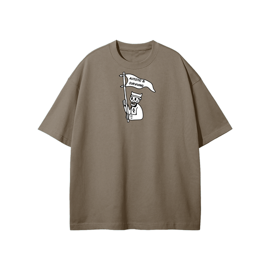 Autistic & Surviving (1) Streetwear Heavyweight Loose Fit T-Shirt