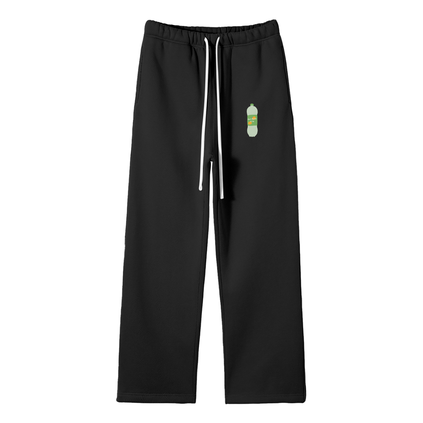 Don't Bottle It Up Streetwear Fleece Straight Leg Pants