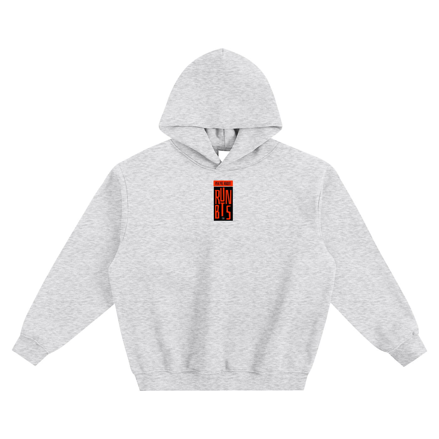 Ask Me About Run BTS 2.0 Fleeced Boxy Hoodie
