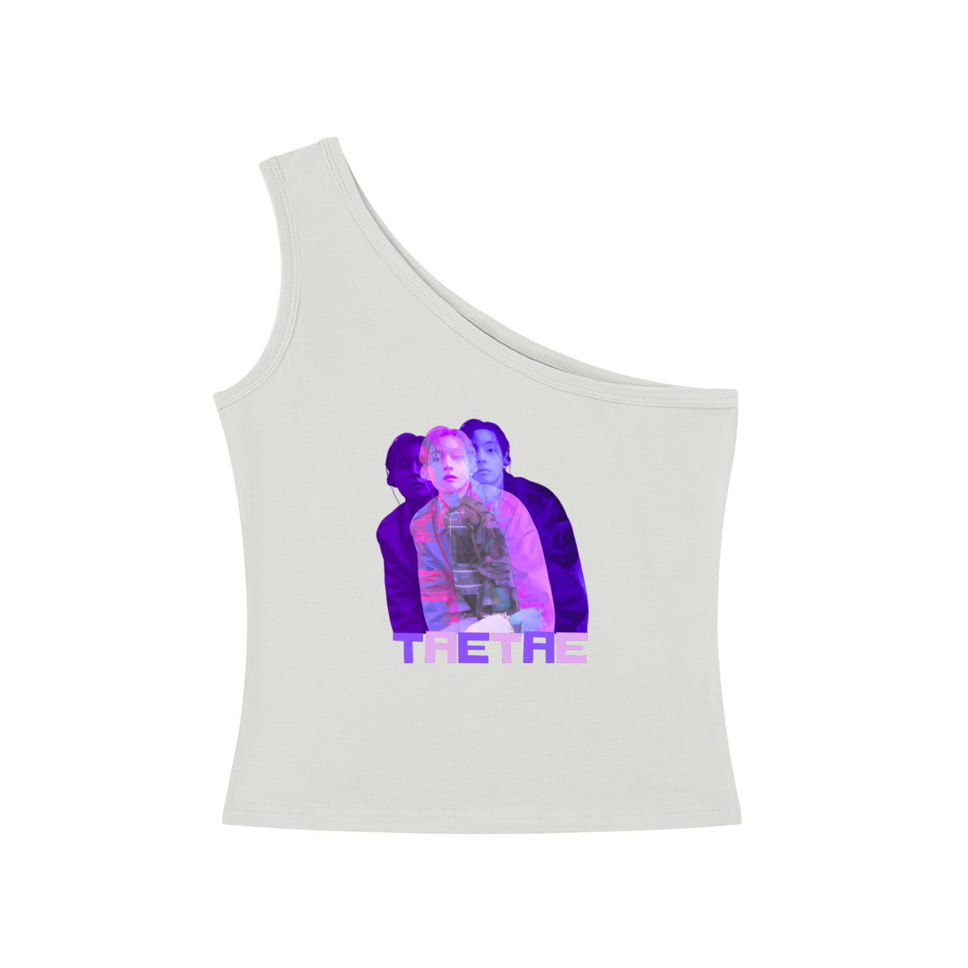 TaeTae One-Shoulder Crop T-Shirt