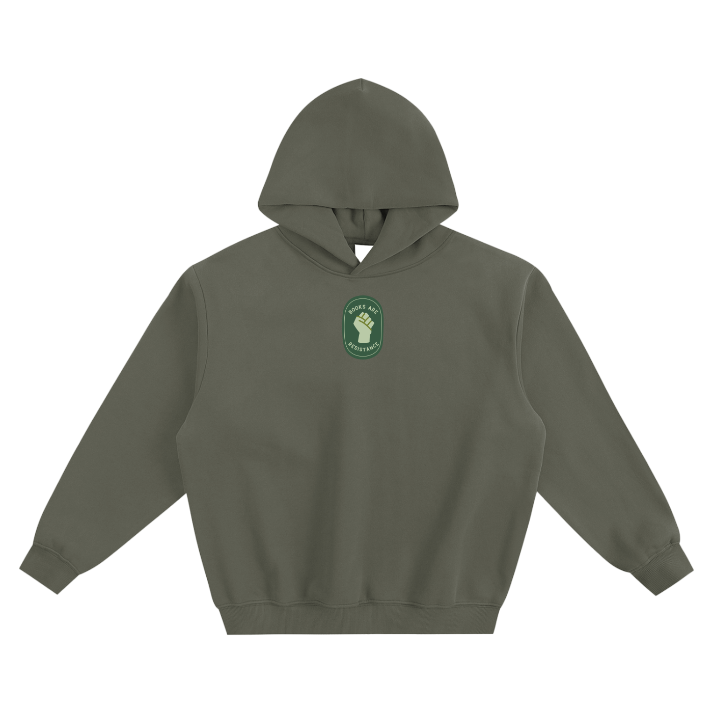 Books Are Resistance (Patch) Fleeced Boxy Hoodie
