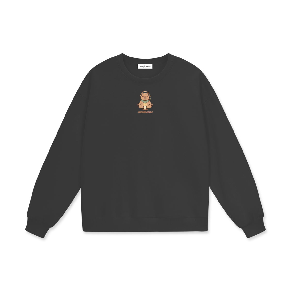 Audiobooks Are Valid Heavyweight Drop Shoulder Sweatshirt
