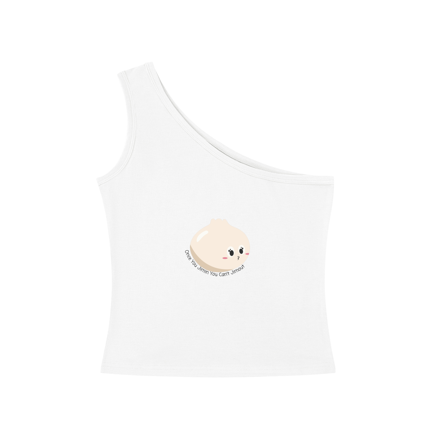 Once You Jimin You Can't Jimout One-Shoulder Crop T-Shirt