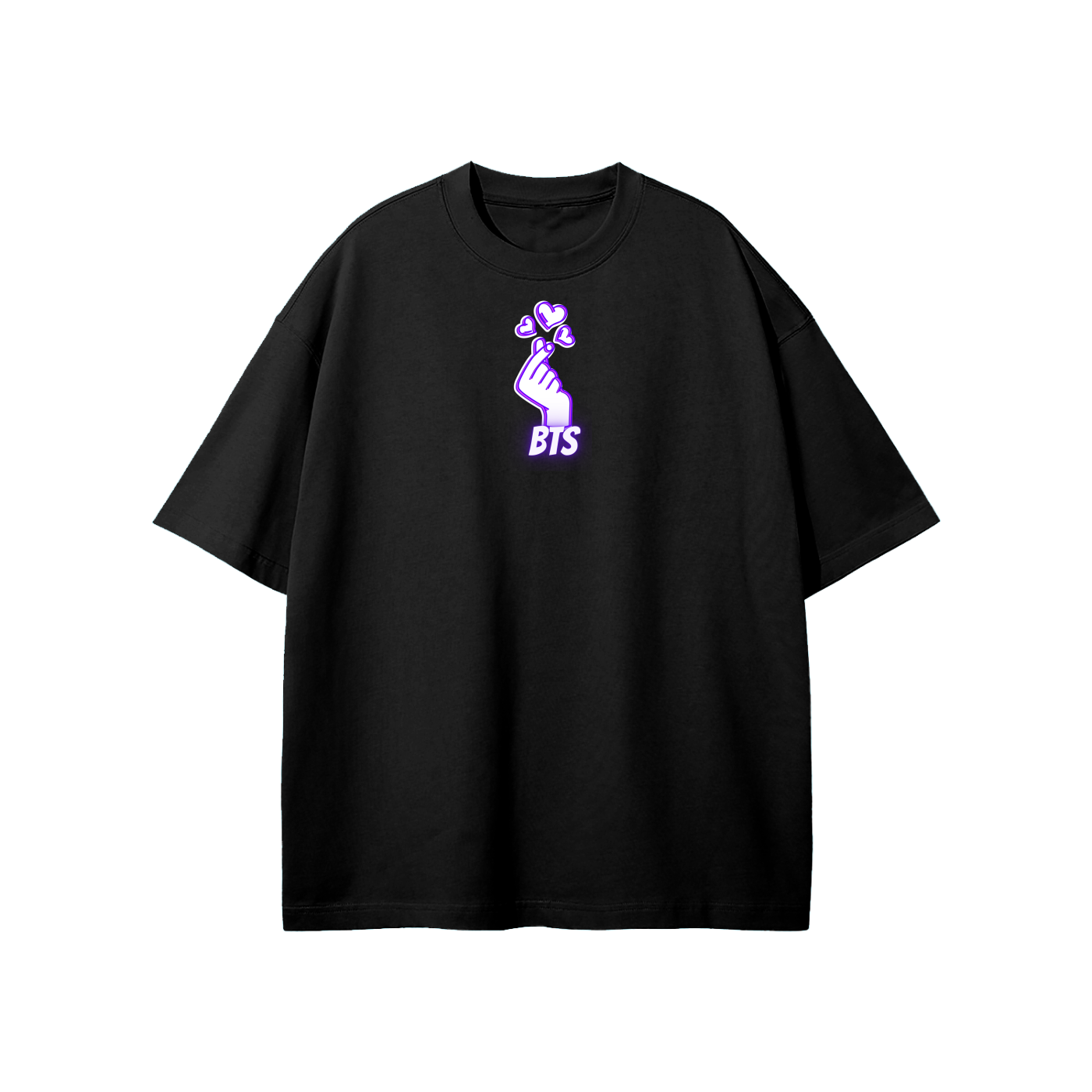 BTS Hand Heart Streetwear Heavyweight Loose Fit T-Shirt