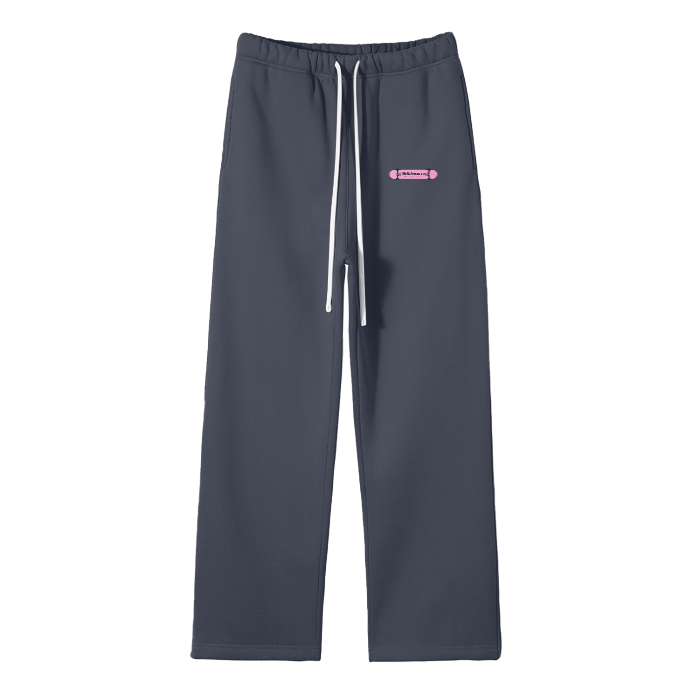 Meltdownerz Skate Club Streetwear Fleece Straight Leg Pants