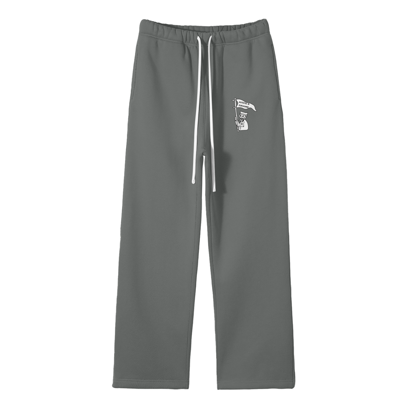Autistic & Surviving Streetwear Fleece Straight Leg Pants