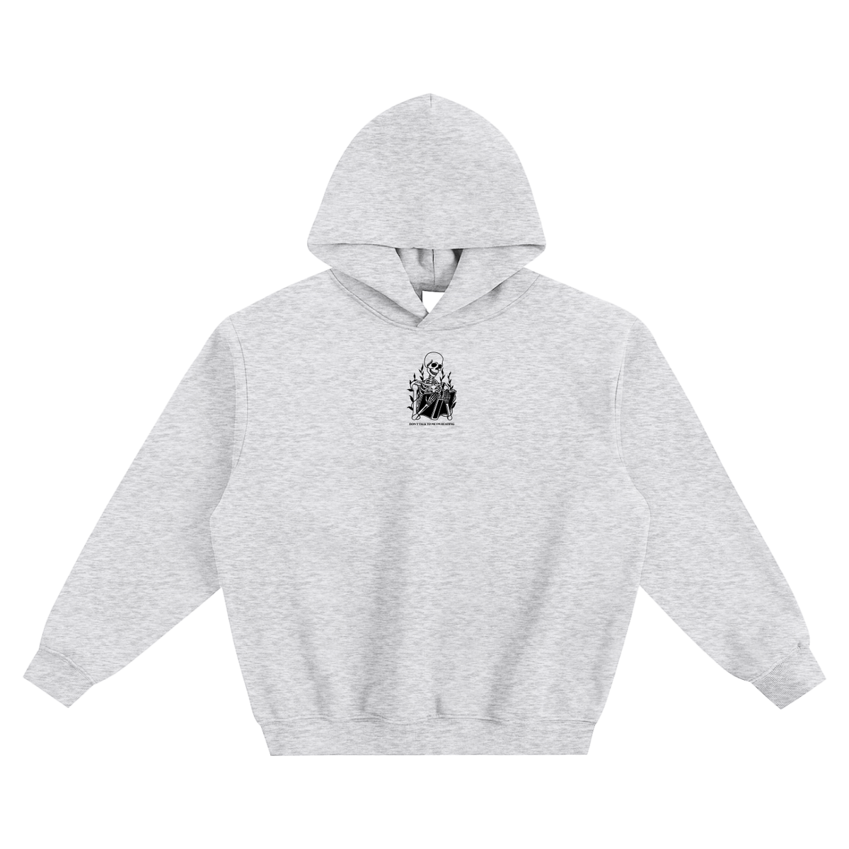 Don't Talk To Me I'm Reading (Skeleton) Fleeced Boxy Hoodie