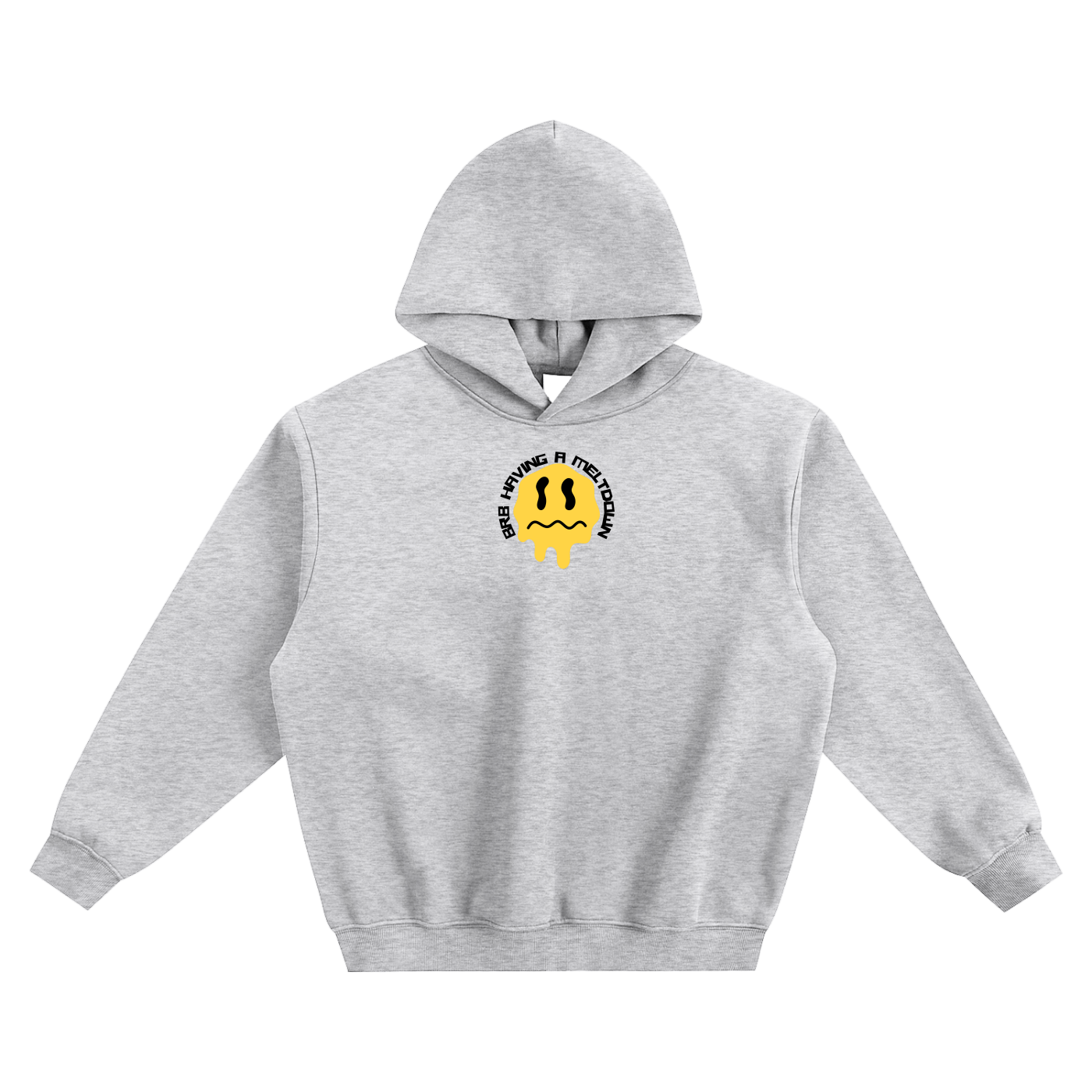 BRB Having A Meltdown Fleeced Boxy Hoodie