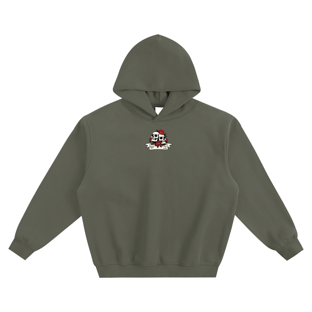 Ask Me What Romance I'm Reading (Skull) Fleeced Boxy Hoodie