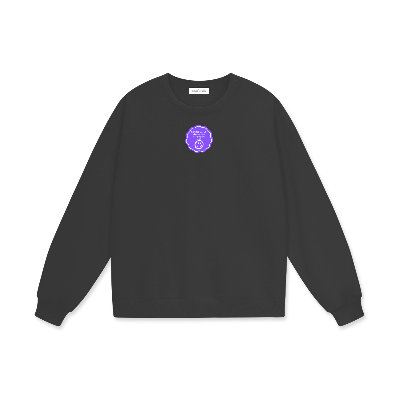 Don't Let Your Job Stop You From Devouring Your Books (Badge) Heavyweight Drop Shoulder Sweatshirt
