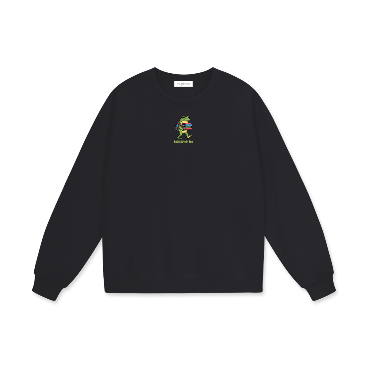 Book Buying Ban (Frog) Heavyweight Drop Shoulder Sweatshirt