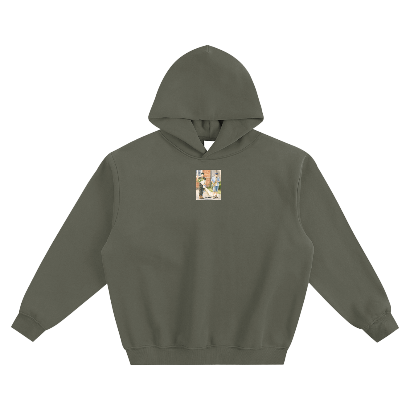 Namjin (Namjoon & Jin) Fleeced Boxy Hoodie