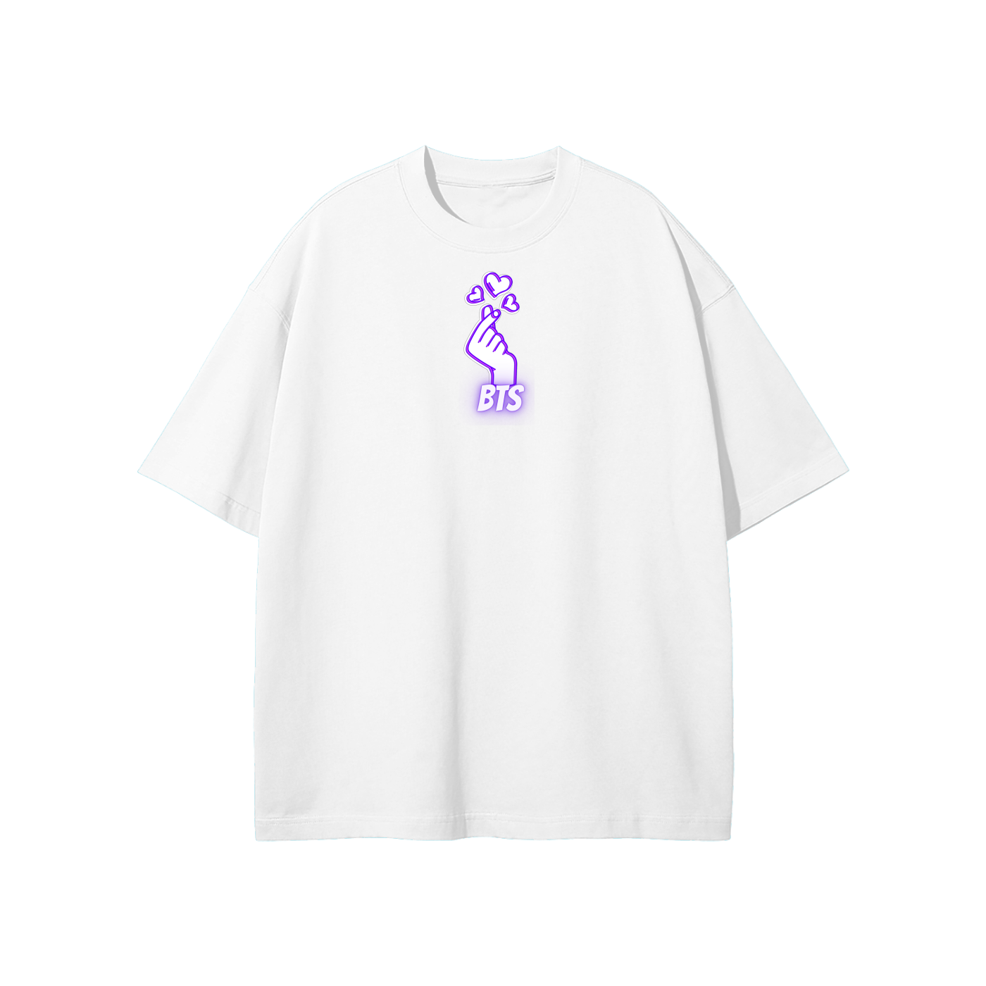 BTS Hand Heart Streetwear Heavyweight Loose Fit T-Shirt