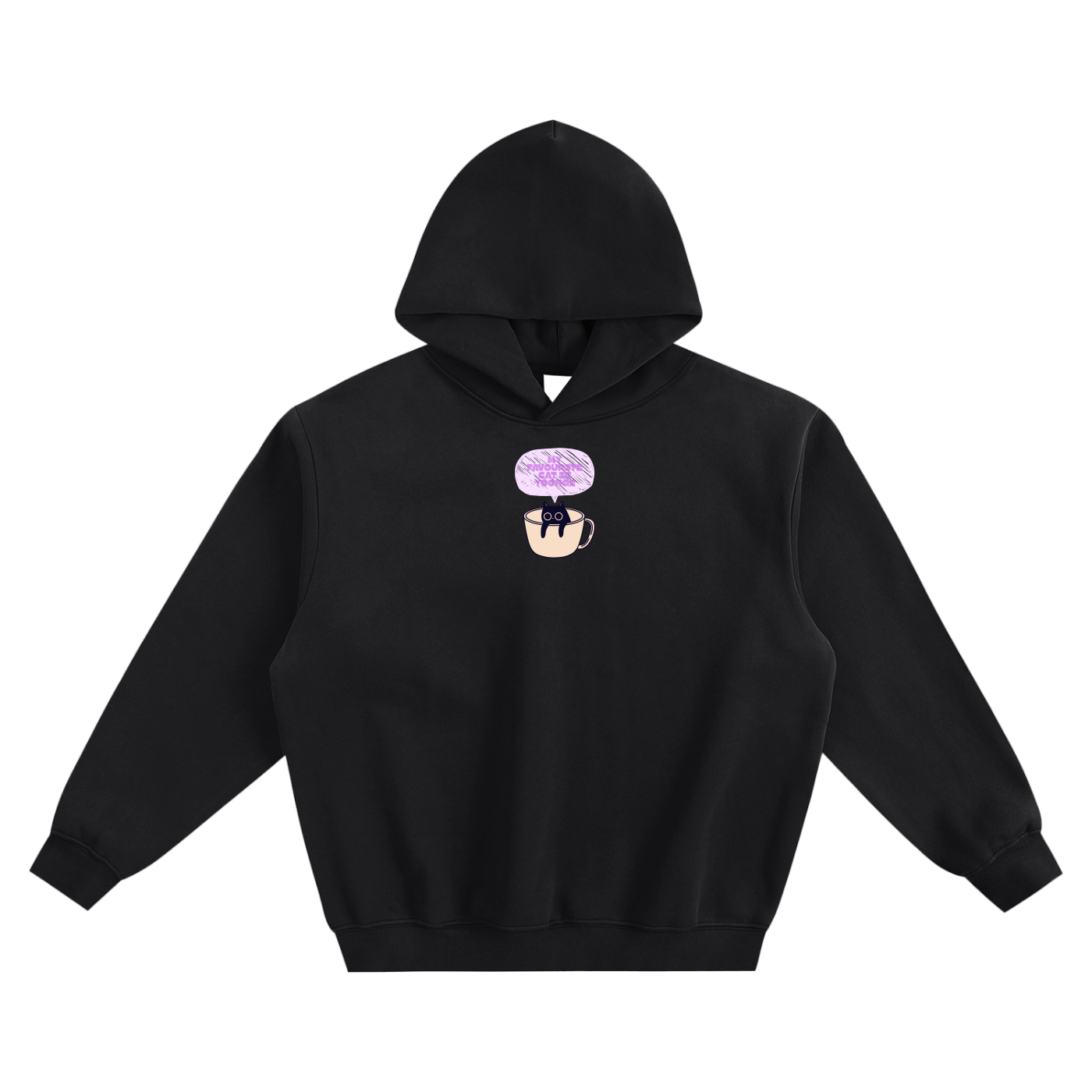 My Favourite Cat Is Yoongi Fleeced Boxy Hoodie