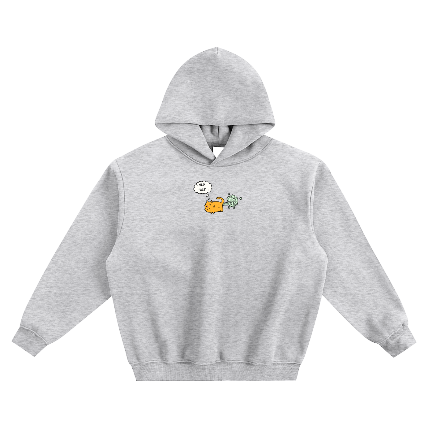 Old Fart Fleeced Boxy Hoodie