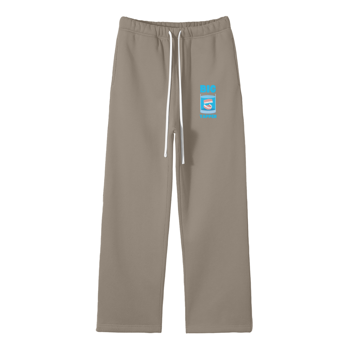 Big Yapper Streetwear Fleece Straight Leg Pants