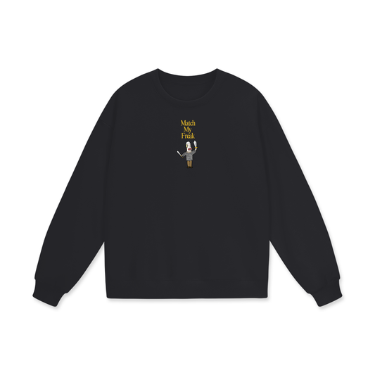 Match My Freak (Sword) Heavyweight Drop Shoulder Oversized Fleece Sweatshirt