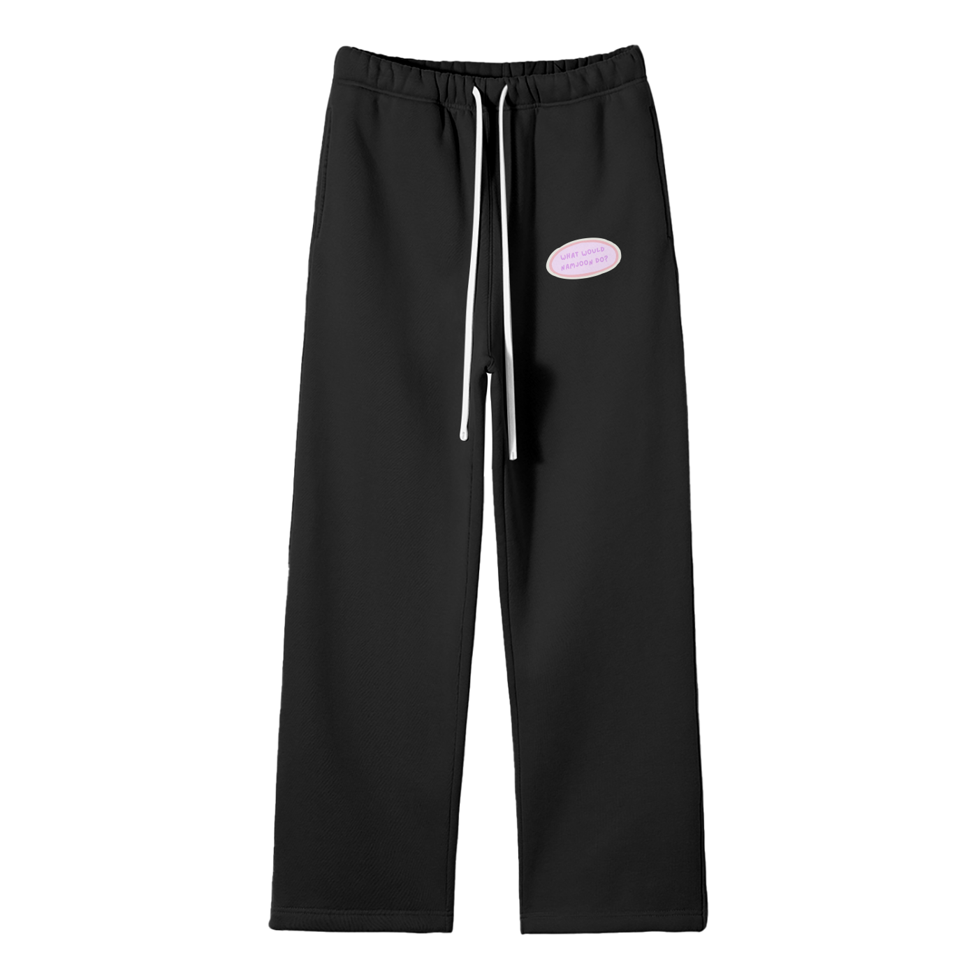 What Would Namjoon Do Streetwear Fleece Straight Leg Pants