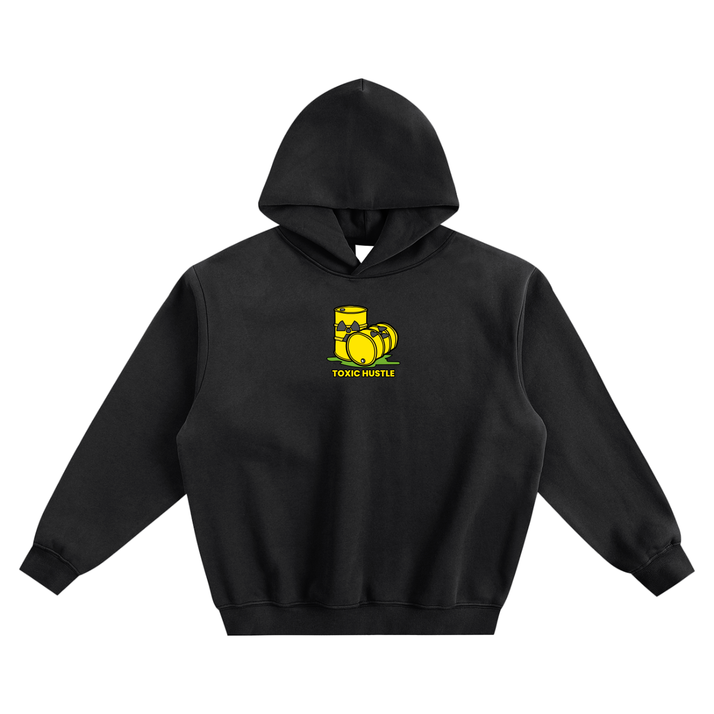 Toxic Hustle (Barrel) Fleeced Boxy Hoodie
