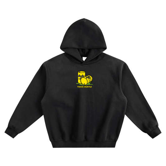 Toxic Hustle (Barrel) Fleeced Boxy Hoodie