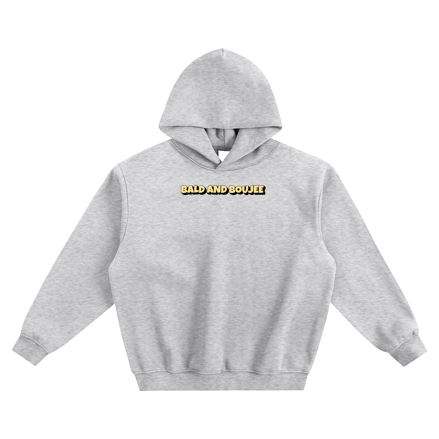 Bald And Boujee Fleeced Boxy Hoodie