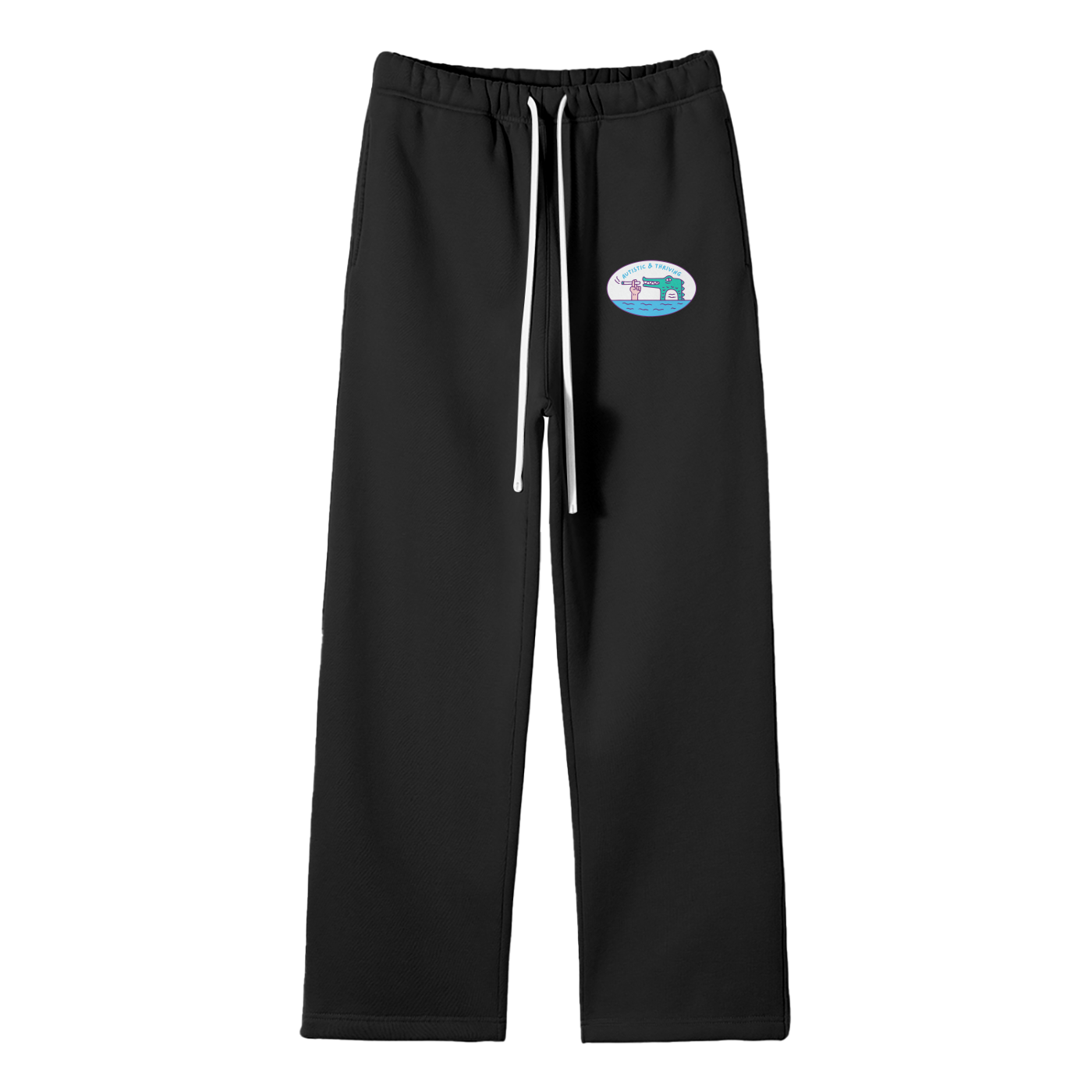 Autistic & Thriving Streetwear Fleece Straight Leg Pants