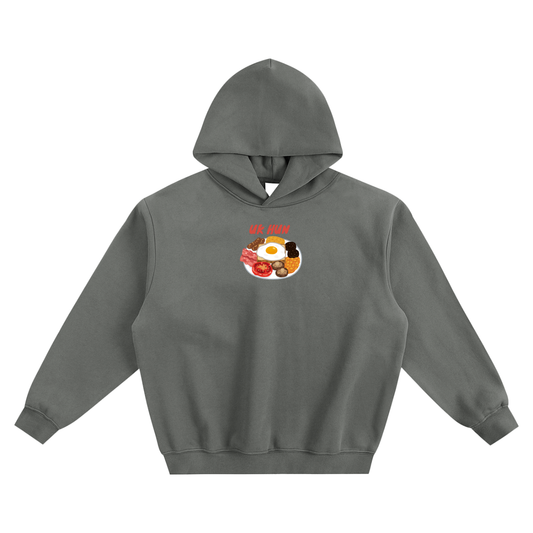UK Hun (Breakfast) Fleeced Boxy Hoodie