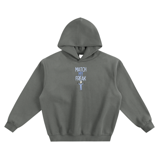 Match My Freak (Skeleton) Fleeced Boxy Hoodie
