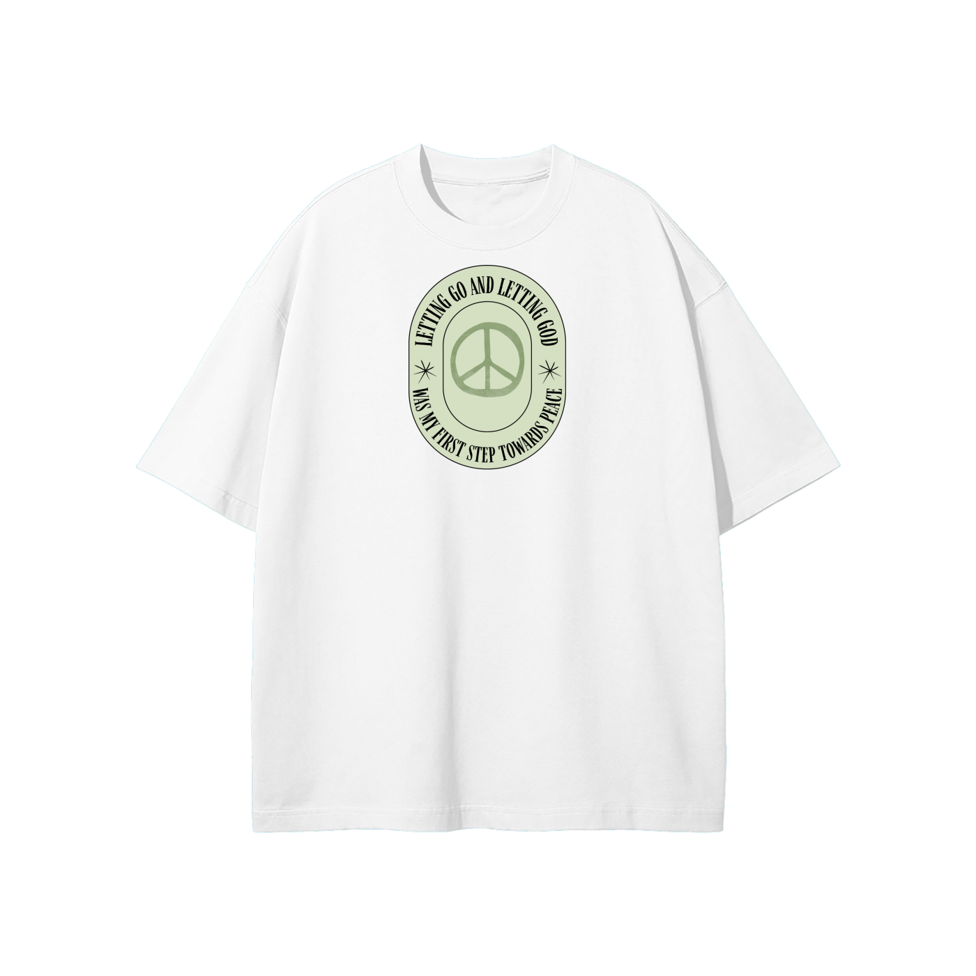 Letting Go & Letting God Streetwear Heavyweight Loose Fit T-Shirt