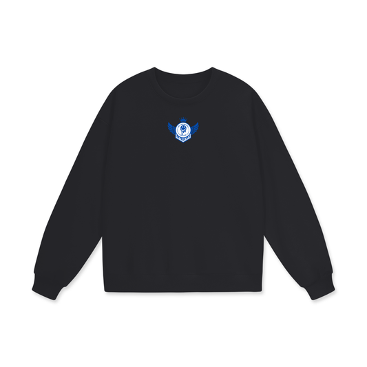 Meltdownerz United (Blue) Heavyweight Drop Shoulder Oversized Fleece Sweatshirt