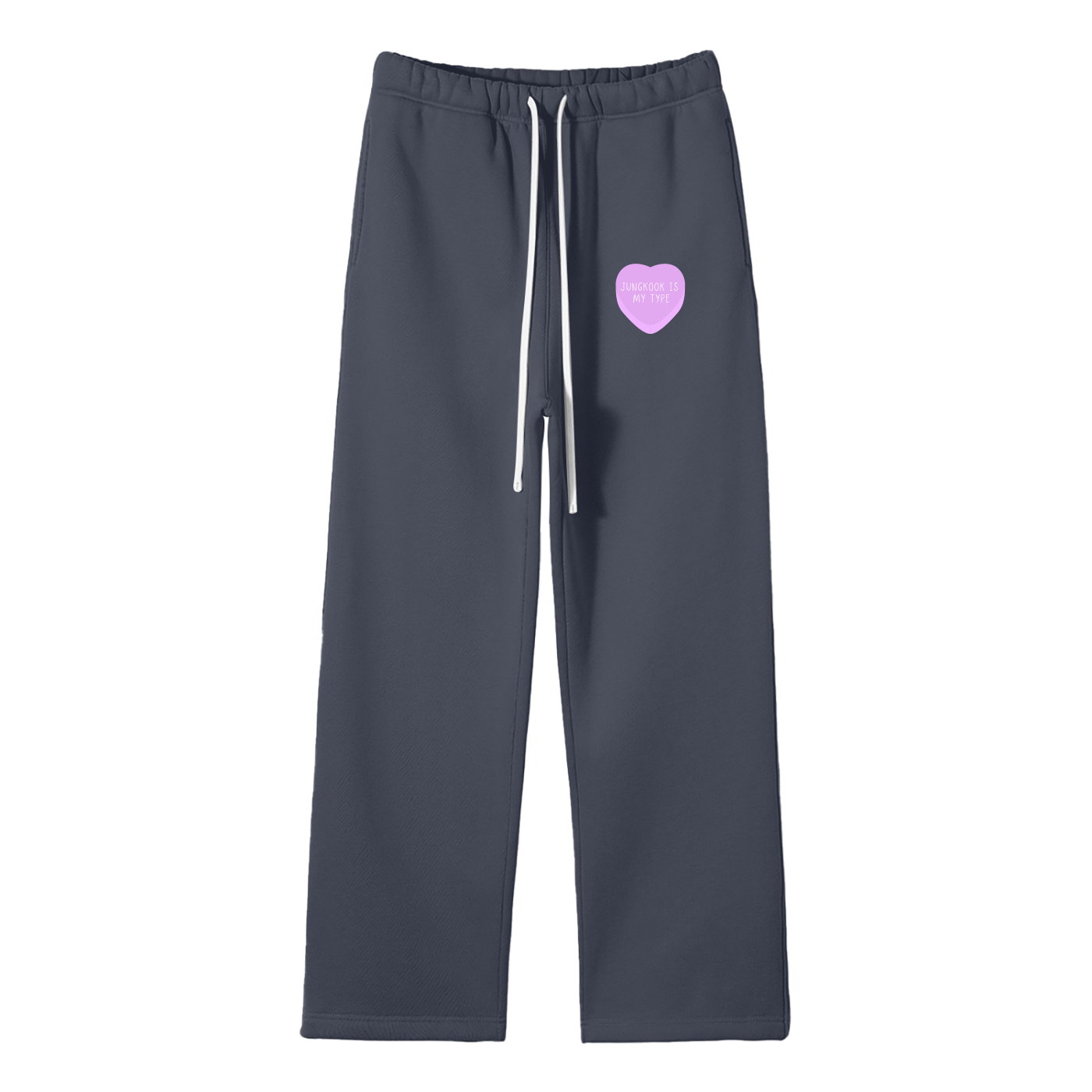 Jungkook Is My Type Streetwear Fleece Straight Leg Pants