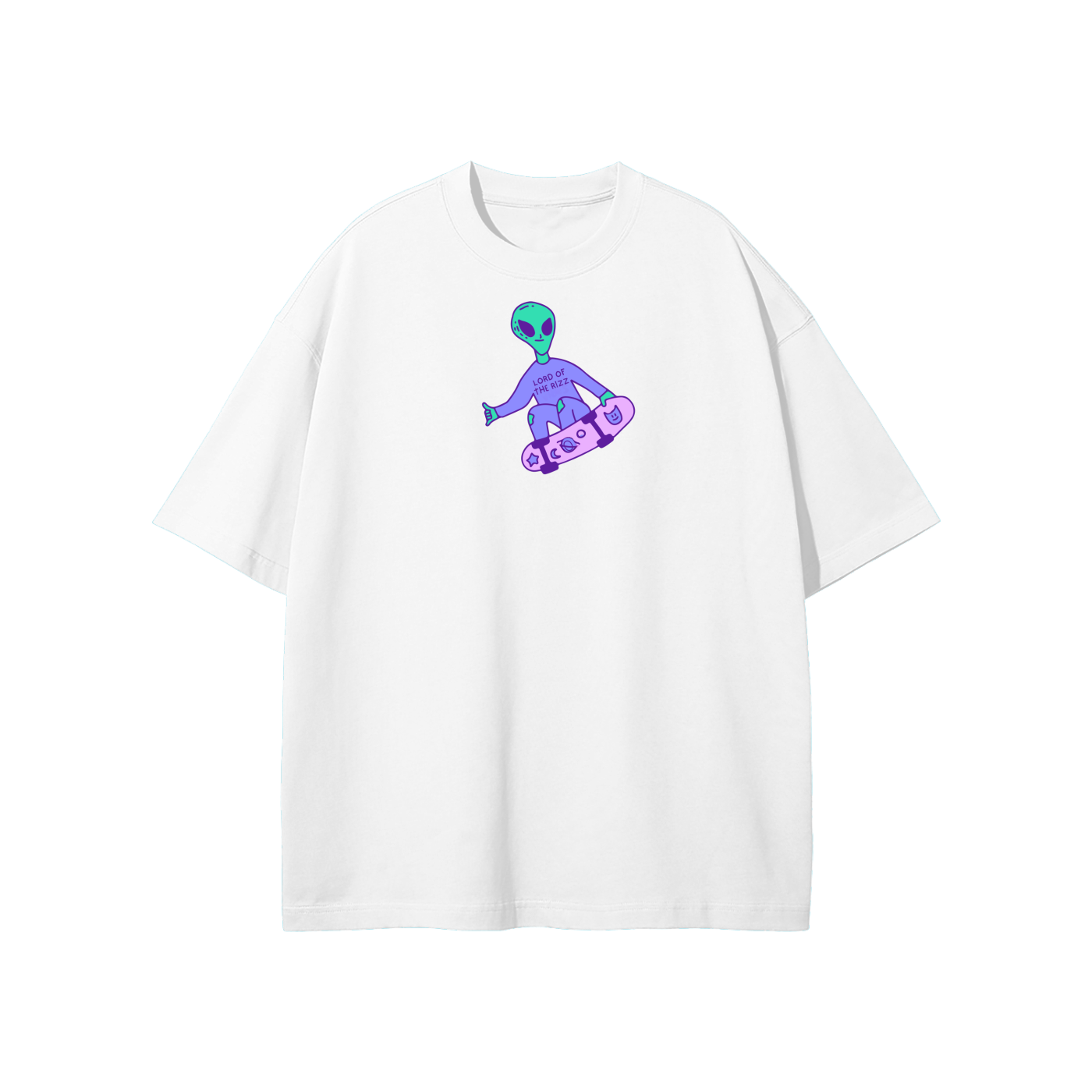 Lord Of The Rizz (Alien) Streetwear Heavyweight Loose Fit T-Shirt