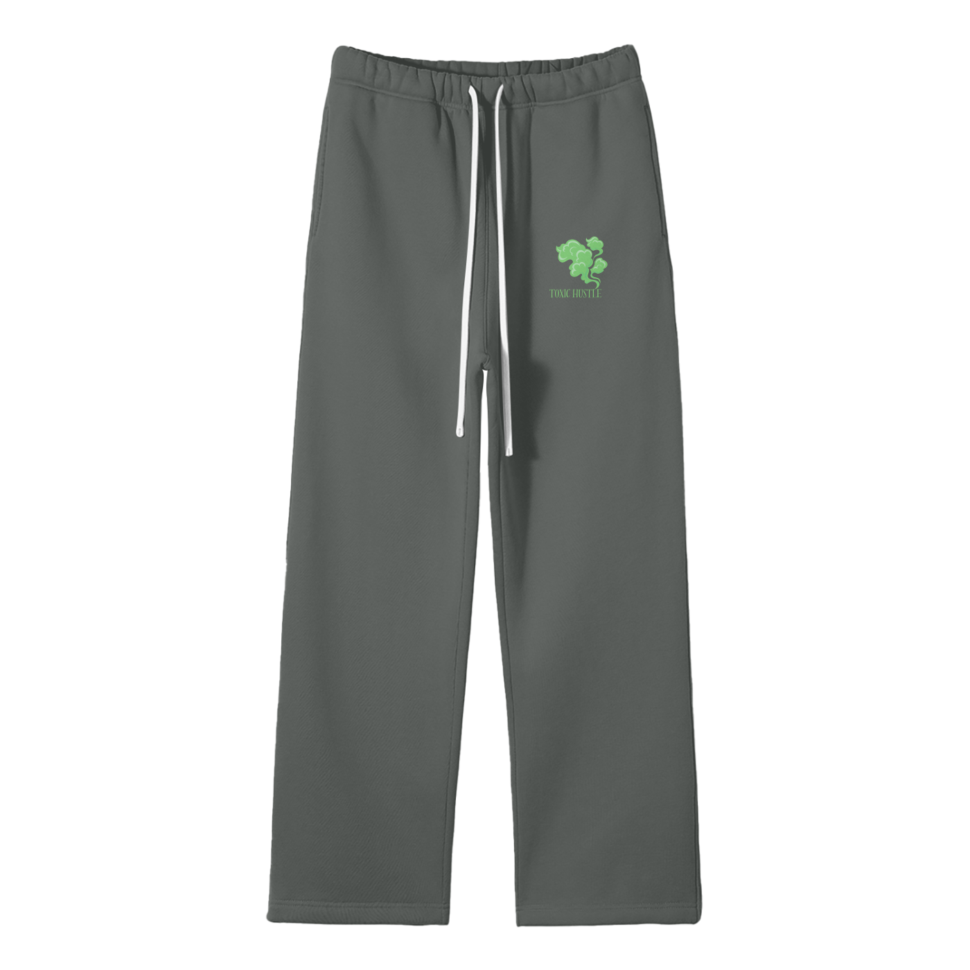 Toxic Hustle Streetwear Fleece Straight Leg Pants